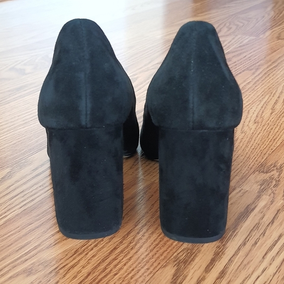 Bella Vita Nara Black Suede Pump Block High Heel Size 8 M - Picture 8 of 12